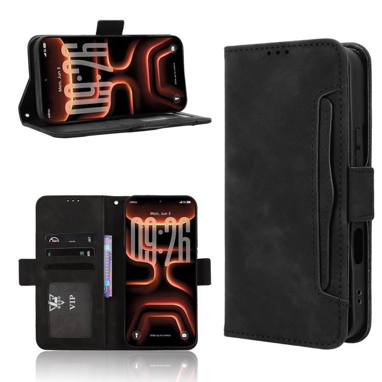 Skin Feel Calf Texture Card Slots Leather Phone Case, For Infinix GT 50 Pro 5G, For Infinix Note 60 Ultra 5G, For Infinix Note Edge 5G, For Infinix Smart 20 4G, For Infinix Note 60 / 60 Pro 5G, For Infinix Hot 60i 5G / Tecno Spark Go 5G                ...