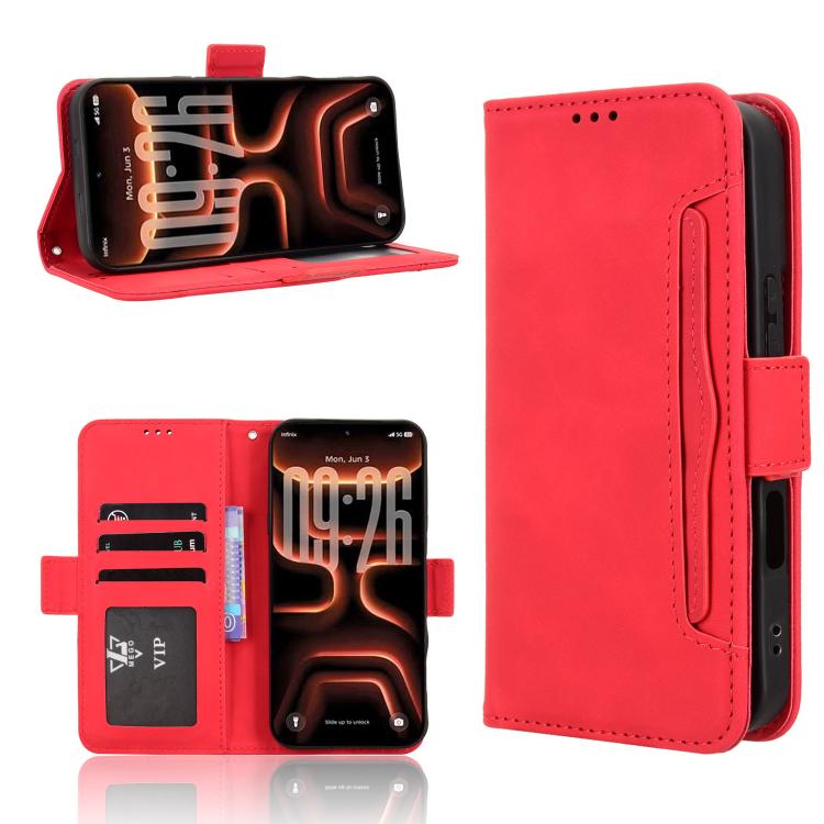 Skin Feel Calf Texture Card Slots Leather Phone Case, For Infinix GT 50 Pro 5G, For Infinix Note 60 Ultra 5G, For Infinix Note Edge 5G, For Infinix Smart 20 4G, For Infinix Note 60 / 60 Pro 5G, For Infinix Hot 60i 5G / Tecno Spark Go 5G                ...