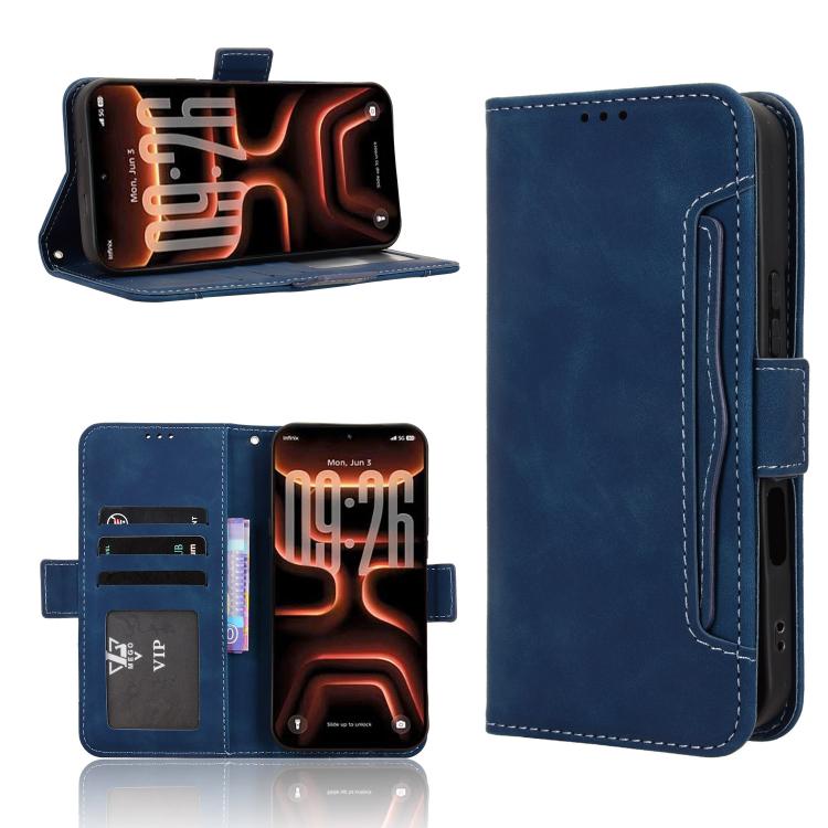 Skin Feel Calf Texture Card Slots Leather Phone Case, For Infinix GT 50 Pro 5G, For Infinix Note 60 Ultra 5G, For Infinix Note Edge 5G, For Infinix Smart 20 4G, For Infinix Note 60 / 60 Pro 5G, For Infinix Hot 60i 5G / Tecno Spark Go 5G                ...