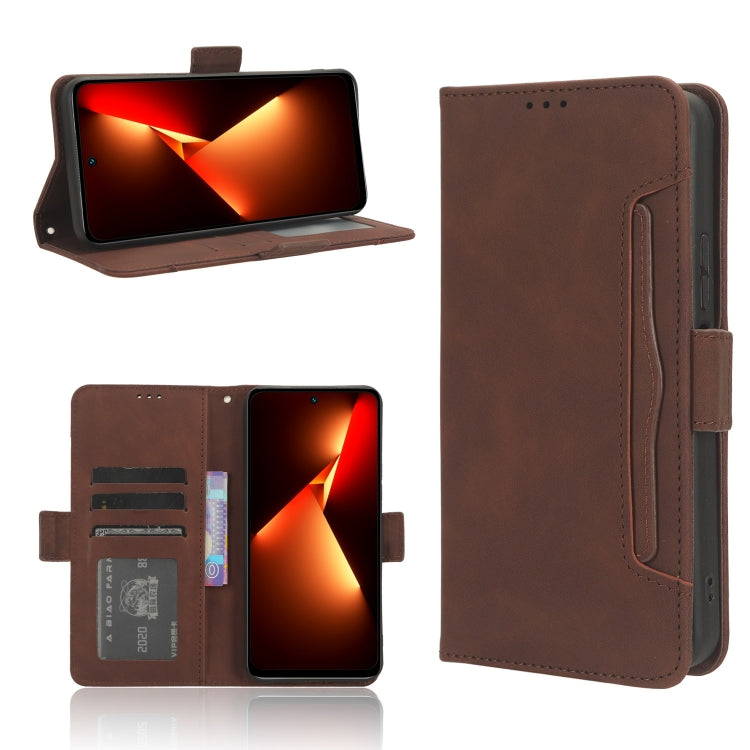 Skin Feel Calf Texture Card Slots Leather Phone Case, For Tecno Spark 20 4G KJ5, For Tecno Pova 5 Pro, For Tecno Pova Neo 3, For Tenco Pova 5 4G, For Tecno Camon 20 Premier 5G, For Tecno Camon 20 Pro 5G, For Tecno Camon 20 Pro