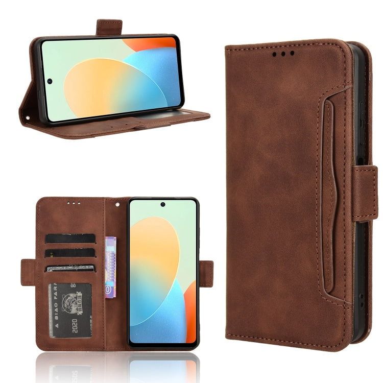 Skin Feel Calf Texture Card Slots Leather Phone Case, For Tecno Spark 20 Pro+ 4G KJ7, For Tecno Spark 20 Pro 4G KJ6, For Tecno Spark Go 2024 / Spark 20C, For Tecno Spark 20 4G KJ5, For Tecno Pova 5 Pro, For Tecno Pova Neo 3, For Tenco Pova 5 4G��������...