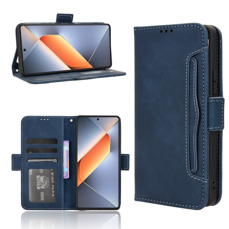 Skin Feel Calf Texture Card Slots Leather Phone Case, For Tecno Spark Go 1 / Pop 9 / Spark Go 2025, For Tecno Spark 30C 4G, For Tecno Spark 20 Pro 5G, For Tecno Camon 30 Premier 5G, For Tecno Pova 6 Neo 4G, For Tecno Pova 6 4G, For Tecno Camon 30 Pro 5...