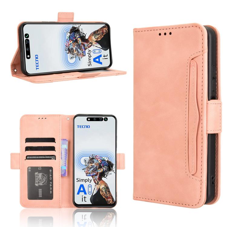 Skin Feel Calf Texture Card Slots Leather Phone Case, For Tecno Spark Go 2 4G, For Tecno Pova Curve 5G, For Tecno Camon 40 Pro 4G / 5G, For Tecno Camon 40 Premier 5G, For Tecno Camon 40 4G, For Tecno Camon 30S 4G / 30S Pro 4G���������������������������...
