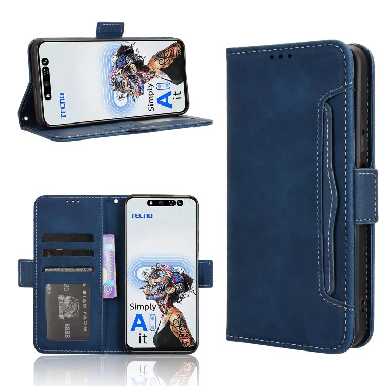Skin Feel Calf Texture Card Slots Leather Phone Case, For Tecno Camon 40 Premier 5G, For Tecno Camon 40 4G, For Tecno Camon 30S 4G / 30S Pro 4G, For Tecno Pova 6 Neo 5G / Spark 30 5G, For Tecno Spark 30 Pro 4G, For Tecno Spark 30 4G                    ...