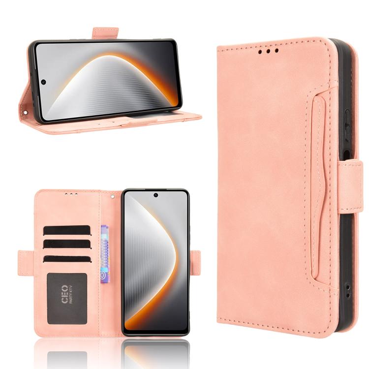 Skin Feel Calf Texture Card Slots Leather Phone Case, For Tecno Spark Slim, For Tecno Spark 40C, For Tecno Pova 7 Pro 5G, For Tecno Pova 7 5G, For Tecno Spark 40 Pro+ 4G, For Tecno Spark 40 Pro 4G, For Tecno Spark 40 4G, For Tecno Pova 7 Ultra 5G������...