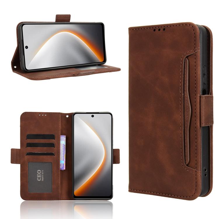 Skin Feel Calf Texture Card Slots Leather Phone Case, For Tecno Spark Slim, For Tecno Spark 40C, For Tecno Pova 7 Pro 5G, For Tecno Pova 7 5G, For Tecno Spark 40 Pro+ 4G, For Tecno Spark 40 Pro 4G, For Tecno Spark 40 4G, For Tecno Pova 7 Ultra 5G������...