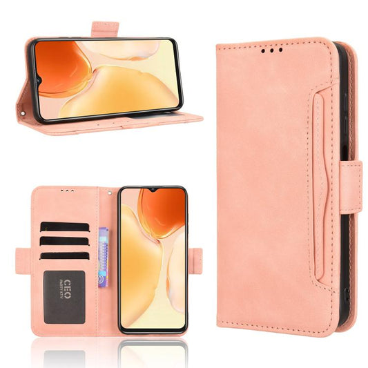 Skin Feel Calf Texture Card Slots Leather Phone Case, For Oukitel C61 / C61 Pro, For Oukitel C58 / C58 Pro, For Oukitel C57S, For Oukitel C53, For Oukitel C50, For Oukitel C37, For Oukitel C51, For Oukitel C38, For Oukitel C35 / C36