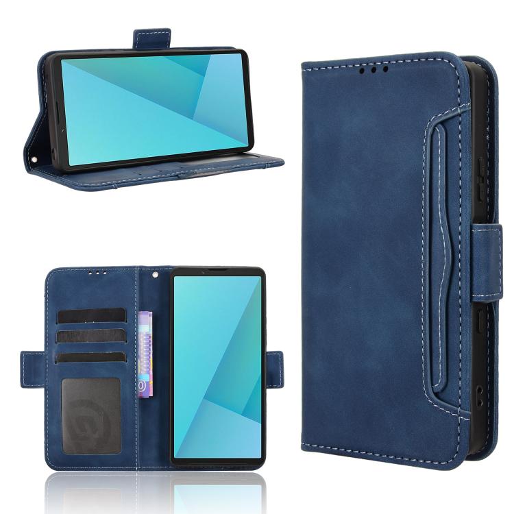 Skin Feel Calf Texture Card Slots Leather Phone Case, For Sony Xperia 1 VIII, For Sony Xperia 10 VII, For Sony Xperia 1 VII, For Sony Xperia 10 VI 2024, For Sony Xperia 1 VI 2024, For Sony Xperia 5 V 2023, For Sony Xperia 1 V, For Sony Xperia 10 V
