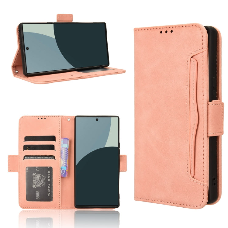Skin Feel Calf Texture Card Slots Leather Phone Case, For Sharp Aquos R9, For Sharp Aquos Sense8, For Sharp Aquos R8 Pro / Leica Leitz Phone 3, For Sharp Aquos R8, For Sharp Mamorino6
