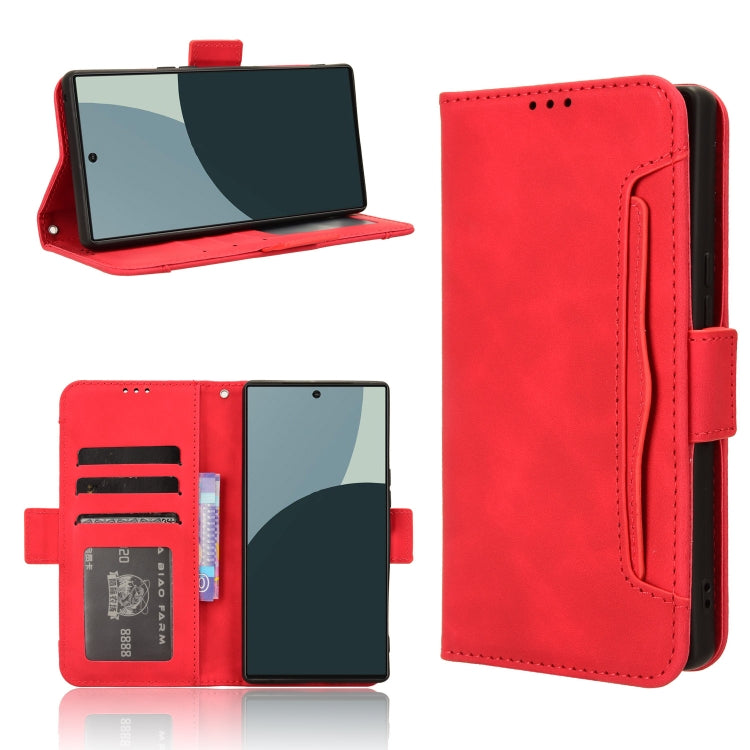 Skin Feel Calf Texture Card Slots Leather Phone Case, For Sharp Aquos R9, For Sharp Aquos Sense8, For Sharp Aquos R8 Pro / Leica Leitz Phone 3, For Sharp Aquos R8, For Sharp Mamorino6