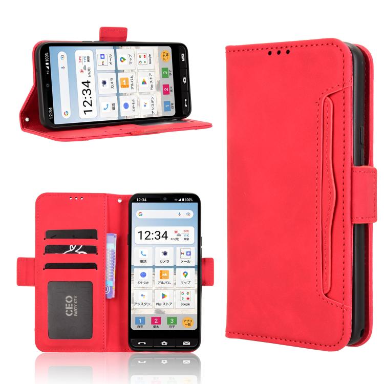 Skin Feel Calf Texture Card Slots Leather Phone Case, For Sharp Aquos R10, For Sharp Aquos wish5, For Sharp Basio Active3, For Sharp Aquos Sense9, For Sharp Aquos R9 Pro, For Sharp Aquos wish4, For Sharp Aquos R9, For Sharp Aquos Sense8����������������...