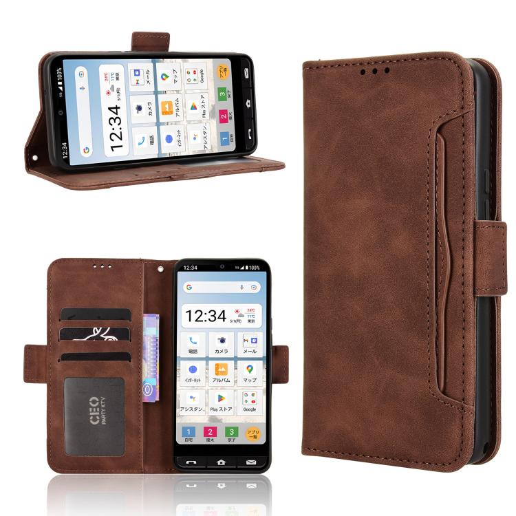 Skin Feel Calf Texture Card Slots Leather Phone Case, For Sharp Aquos R10, For Sharp Aquos wish5, For Sharp Basio Active3, For Sharp Aquos Sense9, For Sharp Aquos R9 Pro, For Sharp Aquos wish4, For Sharp Aquos R9, For Sharp Aquos Sense8����������������...