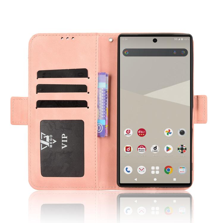 Skin Feel Calf Texture Card Slots Leather Phone Case, For Sharp Aquos R10, For Sharp Aquos wish5, For Sharp Basio Active3, For Sharp Aquos Sense9, For Sharp Aquos R9 Pro, For Sharp Aquos wish4, For Sharp Aquos R9, For Sharp Aquos Sense8����������������...