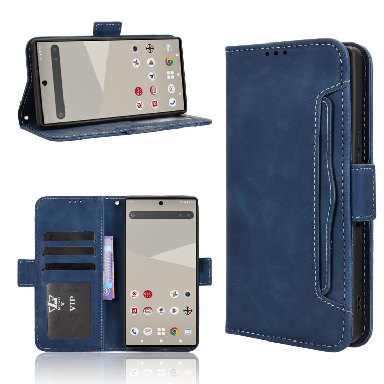 Skin Feel Calf Texture Card Slots Leather Phone Case, For Sharp Aquos Sense10, For Sharp Aquos R10, For Sharp Aquos wish5, For Sharp Basio Active3, For Sharp Aquos Sense9, For Sharp Aquos R9 Pro, For Sharp Aquos wish4, For Sharp Aquos R9               ...