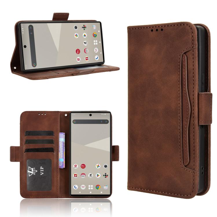 Skin Feel Calf Texture Card Slots Leather Phone Case, For Sharp Aquos Sense10, For Sharp Aquos R10, For Sharp Aquos wish5, For Sharp Basio Active3, For Sharp Aquos Sense9, For Sharp Aquos R9 Pro, For Sharp Aquos wish4, For Sharp Aquos R9               ...
