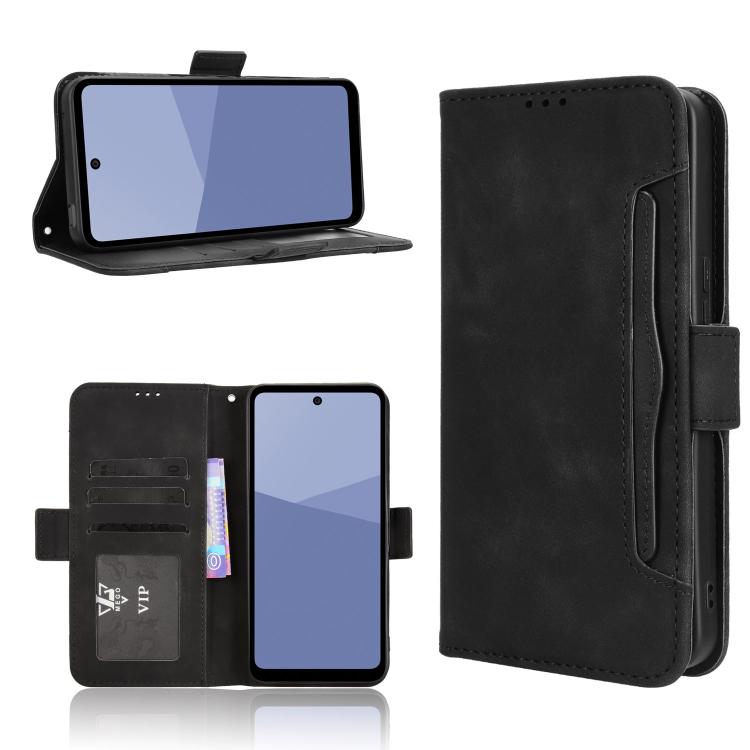 Skin Feel Calf Texture Card Slots Leather Phone Case, For Sharp Aquos R10, For Sharp Aquos wish5, For Sharp Basio Active3, For Sharp Aquos Sense9, For Sharp Aquos R9 Pro, For Sharp Aquos wish4, For Sharp Aquos R9, For Sharp Aquos Sense8����������������...