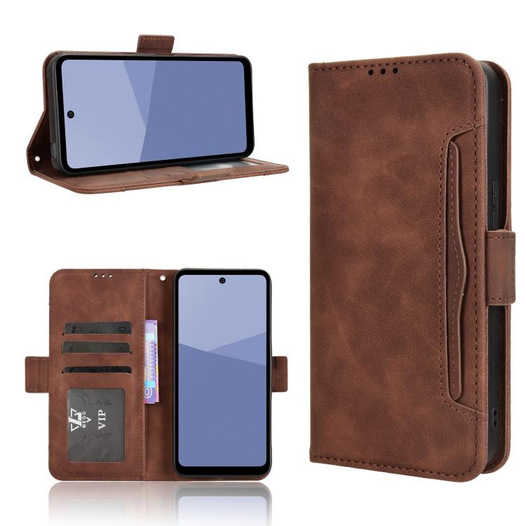 Skin Feel Calf Texture Card Slots Leather Phone Case, For Sharp Aquos R10, For Sharp Aquos wish5, For Sharp Basio Active3, For Sharp Aquos Sense9, For Sharp Aquos R9 Pro, For Sharp Aquos wish4, For Sharp Aquos R9, For Sharp Aquos Sense8����������������...