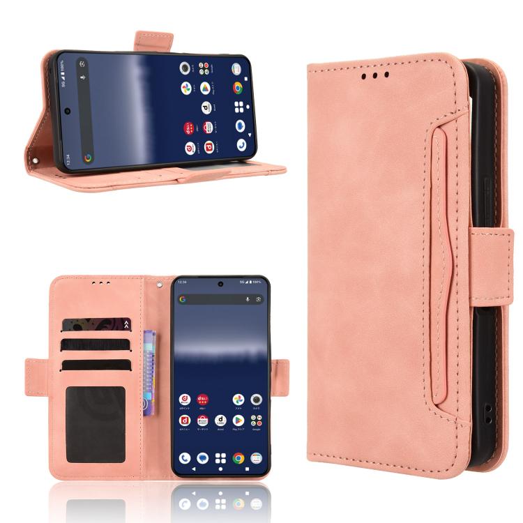 Skin Feel Calf Texture Card Slots Leather Phone Case, For Sharp Aquos R11, For Sharp Aquos Sense10, For Sharp Aquos R10, For Sharp Aquos wish5, For Sharp Basio Active3, For Sharp Aquos Sense9, For Sharp Aquos R9 Pro, For Sharp Aquos wish4              ...