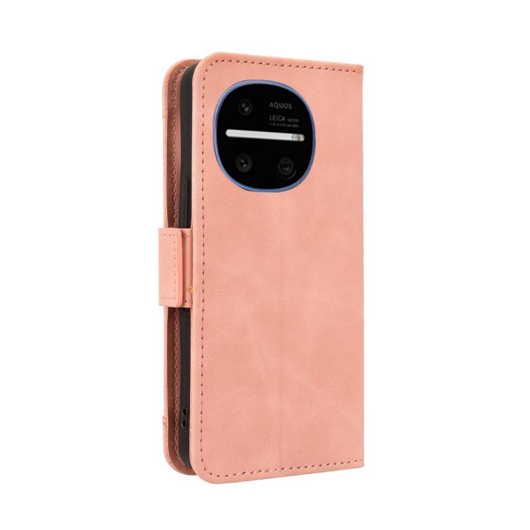 Skin Feel Calf Texture Card Slots Leather Phone Case, For Sharp Aquos R11, For Sharp Aquos Sense10, For Sharp Aquos R10, For Sharp Aquos wish5, For Sharp Basio Active3, For Sharp Aquos Sense9, For Sharp Aquos R9 Pro, For Sharp Aquos wish4              ...