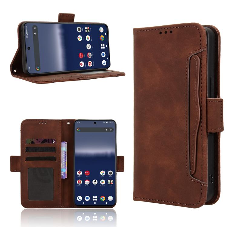 Skin Feel Calf Texture Card Slots Leather Phone Case, For Sharp Aquos R11, For Sharp Aquos Sense10, For Sharp Aquos R10, For Sharp Aquos wish5, For Sharp Basio Active3, For Sharp Aquos Sense9, For Sharp Aquos R9 Pro, For Sharp Aquos wish4              ...