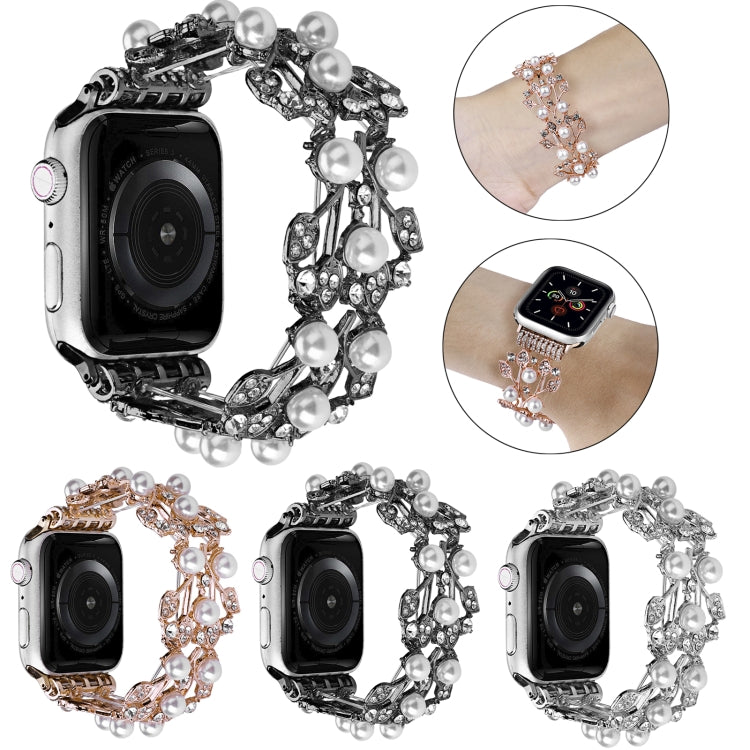 Four-leaf Bead Metal Watch Band