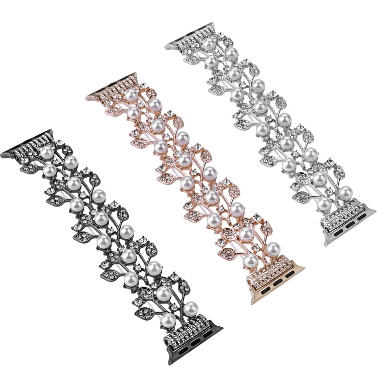 Four-leaf Bead Metal Watch Band