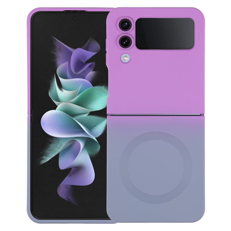 Liquid TPU Silicone Gradient MagSafe Phone Case, For Samsung Galaxy Z Flip3 5G, For Samsung Galaxy Z Flip5, For Samsung Galaxy Z Flip4