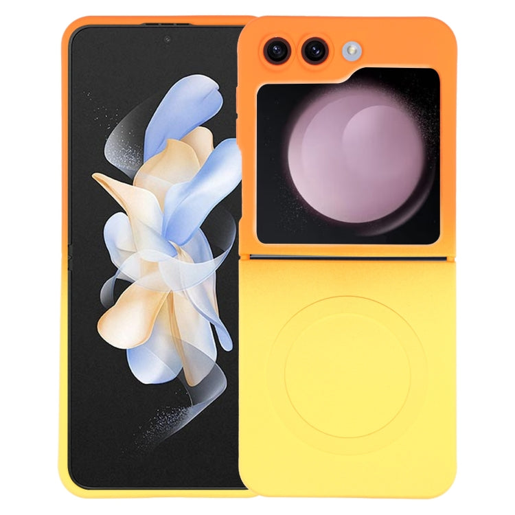 Liquid TPU Silicone Gradient MagSafe Phone Case, For Samsung Galaxy Z Flip3 5G, For Samsung Galaxy Z Flip5, For Samsung Galaxy Z Flip4