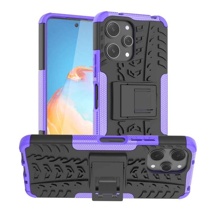 Tire Texture TPU + PC Phone Case with Holder