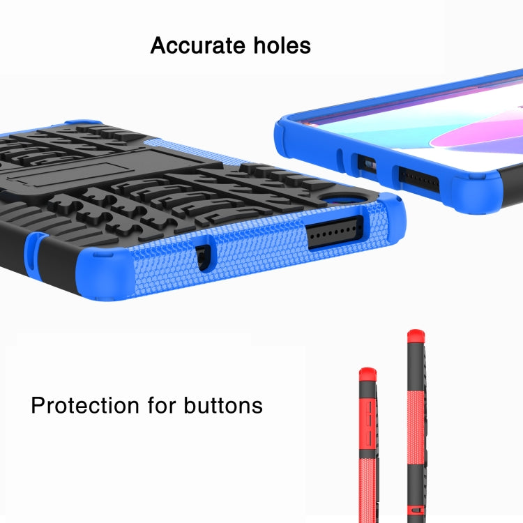 Tire Texture TPU + PC Tablet Case with Holder