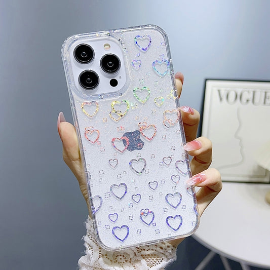 Little Star Series Glitter Powder TPU Phone Case, For iPhone 14, For iPhone 14 Pro, For iPhone 14 Pro Max, For iPhone 13