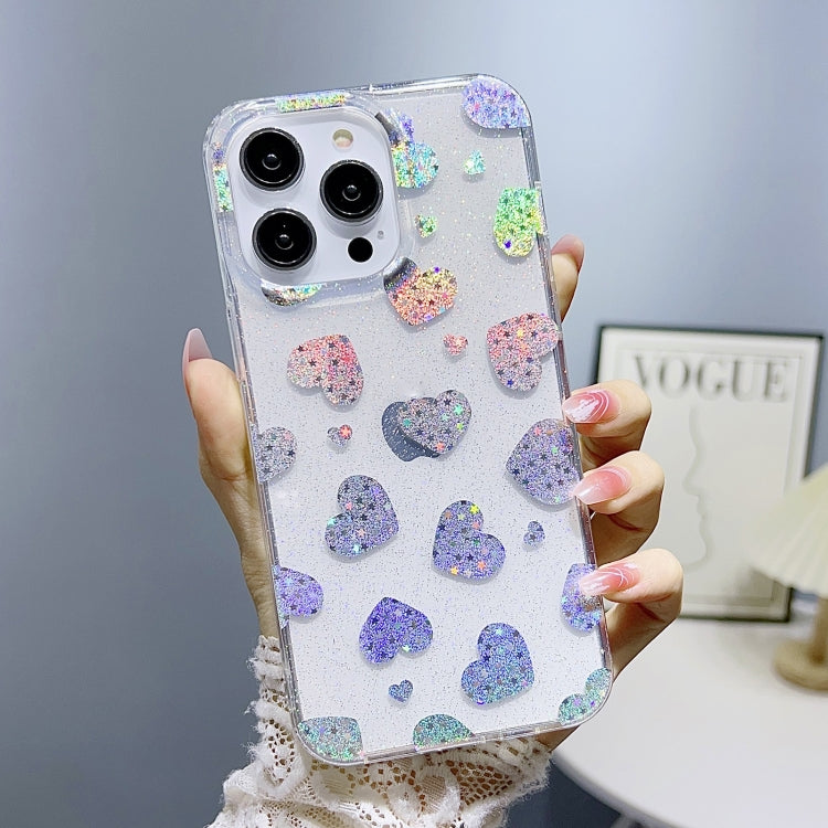 Little Star Series Glitter Powder TPU Phone Case, For iPhone 14, For iPhone 14 Pro, For iPhone 14 Pro Max, For iPhone 13