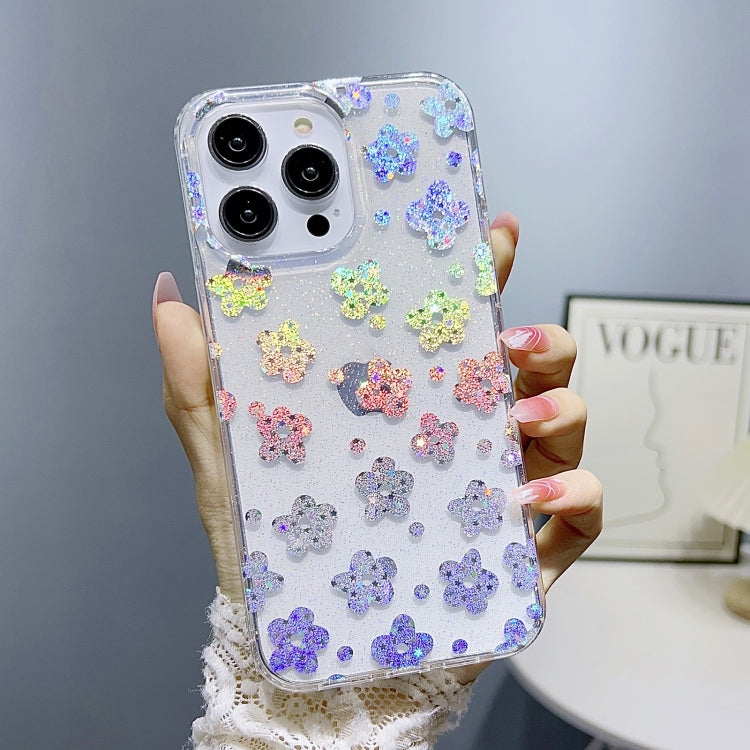 Little Star Series Glitter Powder TPU Phone Case, For iPhone 13 Pro, For iPhone 13 Pro Max, For iPhone 12, For iPhone 12 Pro
