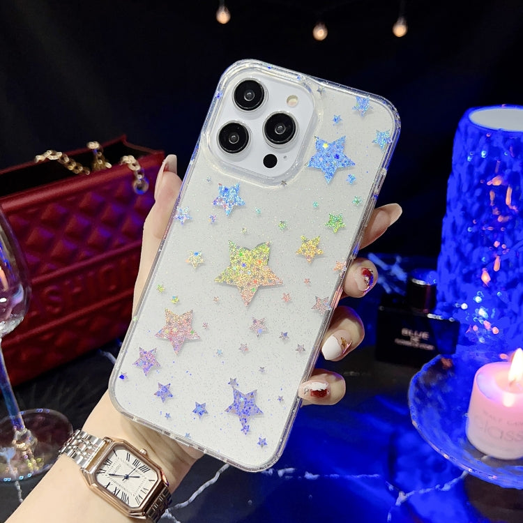Little Star Series Glitter Powder TPU Phone Case, For iPhone 13 Pro, For iPhone 13 Pro Max, For iPhone 12, For iPhone 12 Pro