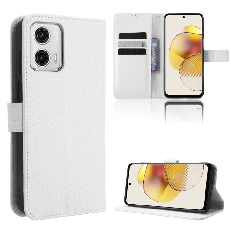 Diamond Texture Leather Phone Case, For Motorola Moto G 5G 2023, For Motorola Moto G52J 5G