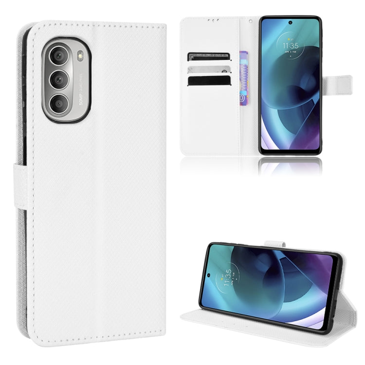 Diamond Texture Leather Phone Case, For Motorola Moto G52J 5G