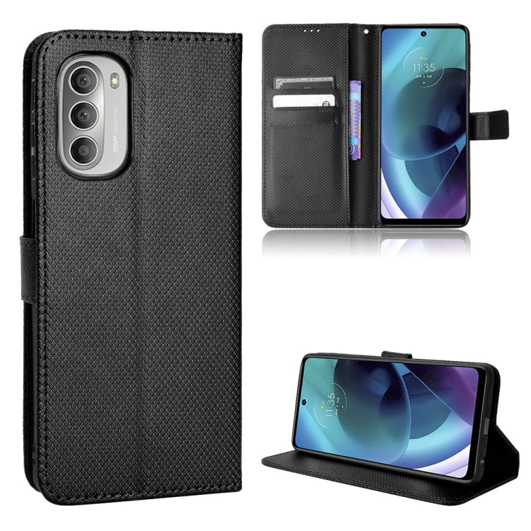 Diamond Texture Leather Phone Case, For Motorola Moto G52J 5G