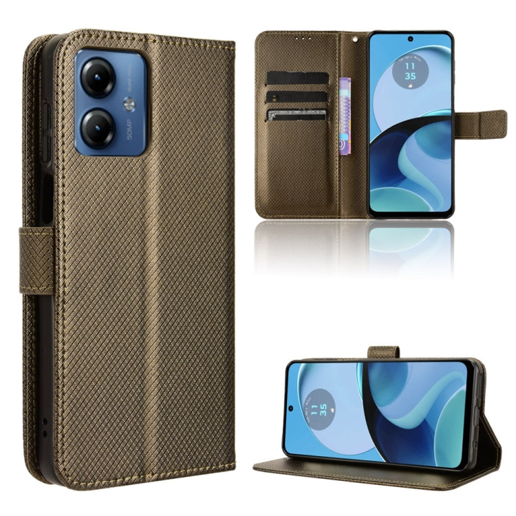 Diamond Texture Leather Phone Case, For Motorola Edge 40 Neo 5G, For Motorola Moto G14 4G, For Motorola Moto G Stylus 4G 2023, For Motorola Edge 40, For Motorola Moto G Stylus 5G 2023, For Motorola Moto G53 / G13, For Motorola Moto G 5G 2023           ...