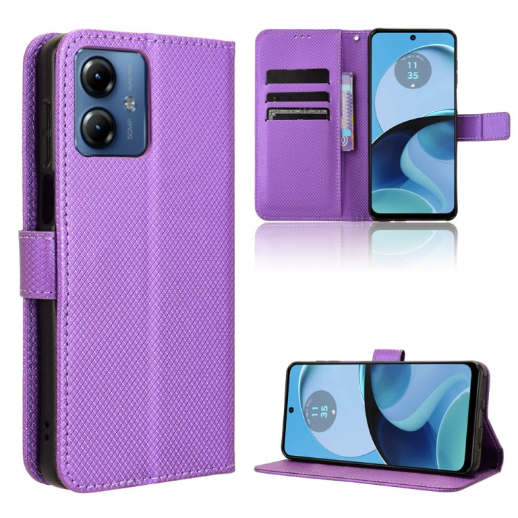 Diamond Texture Leather Phone Case, For Motorola Edge 40 Neo 5G, For Motorola Moto G14 4G, For Motorola Moto G Stylus 4G 2023, For Motorola Edge 40, For Motorola Moto G Stylus 5G 2023, For Motorola Moto G53 / G13, For Motorola Moto G 5G 2023           ...
