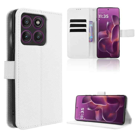 Diamond Texture Leather Phone Case, For Motorola Edge 60 Pro / 60s Pro 5G, For Motorola Moto G86 Power 5G, For Motorola Moto G86 5G, For Motorola Moto G Stylus 5G 2025, For Motorola Edge 60 Fusion, For Motorola Moto G15 4G / G15 Power 4G               ...