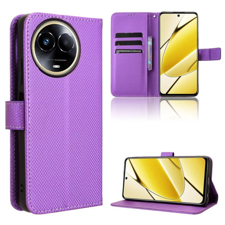 Diamond Texture Leather Phone Case, For Realme 12 5G / 12X 5G, For Realme Narzo 70 Pro 5G, For Realme 12+ 5G, For Realme Note 50 4G, For Realme 12 Pro / 12 Pro+ 5G, For Realme C67 4G, For Realme 11 4G Foreign, For Realme GT5 5G                         ...