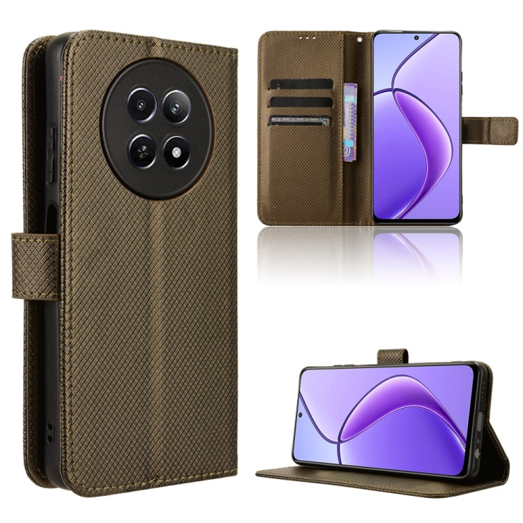Diamond Texture Leather Phone Case, For Realme 12 5G / 12X 5G, For Realme Narzo 70 Pro 5G, For Realme 12+ 5G, For Realme Note 50 4G, For Realme 12 Pro / 12 Pro+ 5G, For Realme C67 4G, For Realme 11 4G Foreign, For Realme GT5 5G                         ...