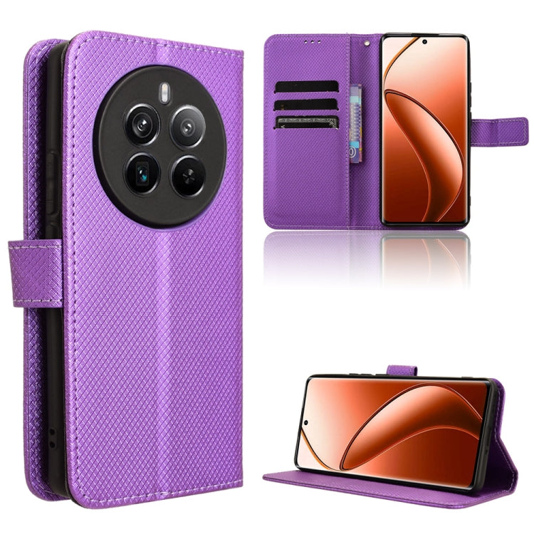 Diamond Texture Leather Phone Case, For Realme 12 5G / 12X 5G, For Realme Narzo 70 Pro 5G, For Realme 12+ 5G, For Realme Note 50 4G, For Realme 12 Pro / 12 Pro+ 5G, For Realme C67 4G, For Realme 11 4G Foreign, For Realme GT5 5G                         ...
