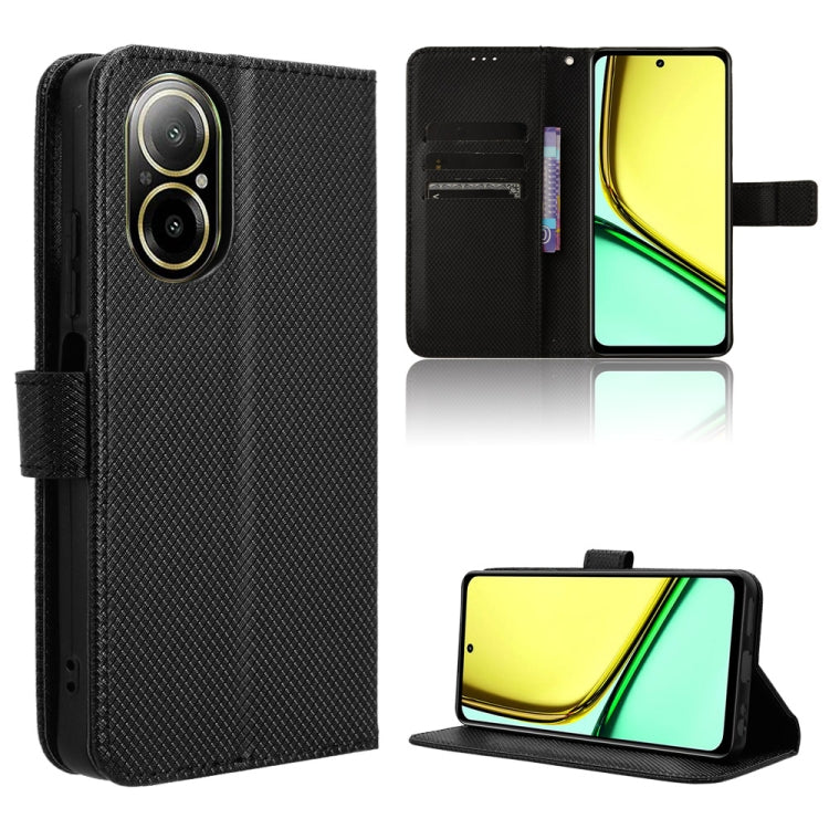 Diamond Texture Leather Phone Case, For Realme 12 5G / 12X 5G, For Realme Narzo 70 Pro 5G, For Realme 12+ 5G, For Realme Note 50 4G, For Realme 12 Pro / 12 Pro+ 5G, For Realme C67 4G, For Realme 11 4G Foreign, For Realme GT5 5G                         ...