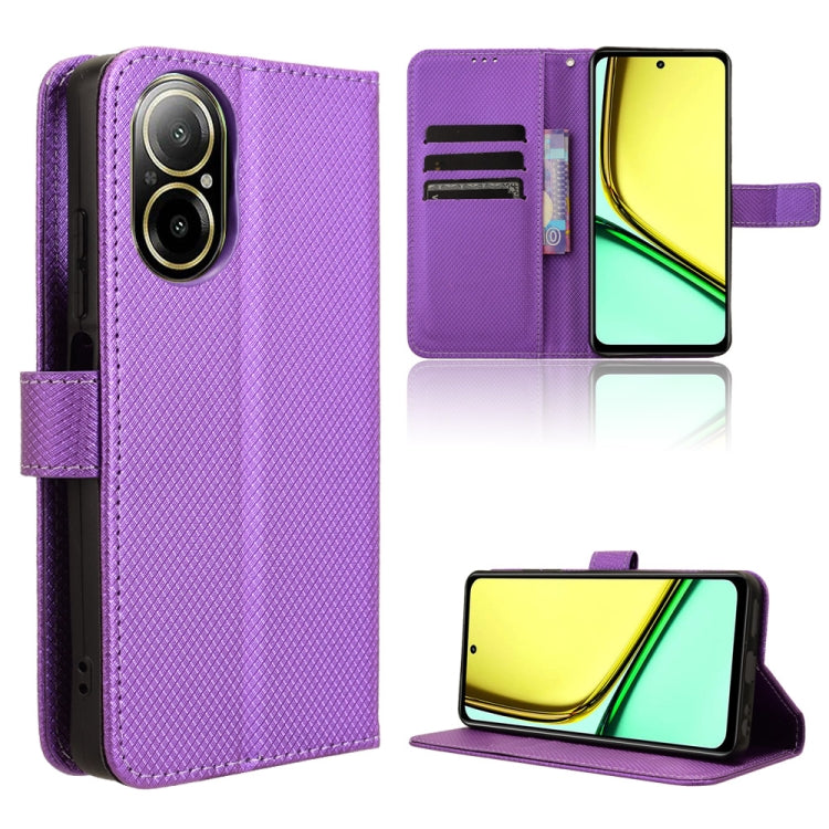 Diamond Texture Leather Phone Case, For Realme 12 5G / 12X 5G, For Realme Narzo 70 Pro 5G, For Realme 12+ 5G, For Realme Note 50 4G, For Realme 12 Pro / 12 Pro+ 5G, For Realme C67 4G, For Realme 11 4G Foreign, For Realme GT5 5G                         ...