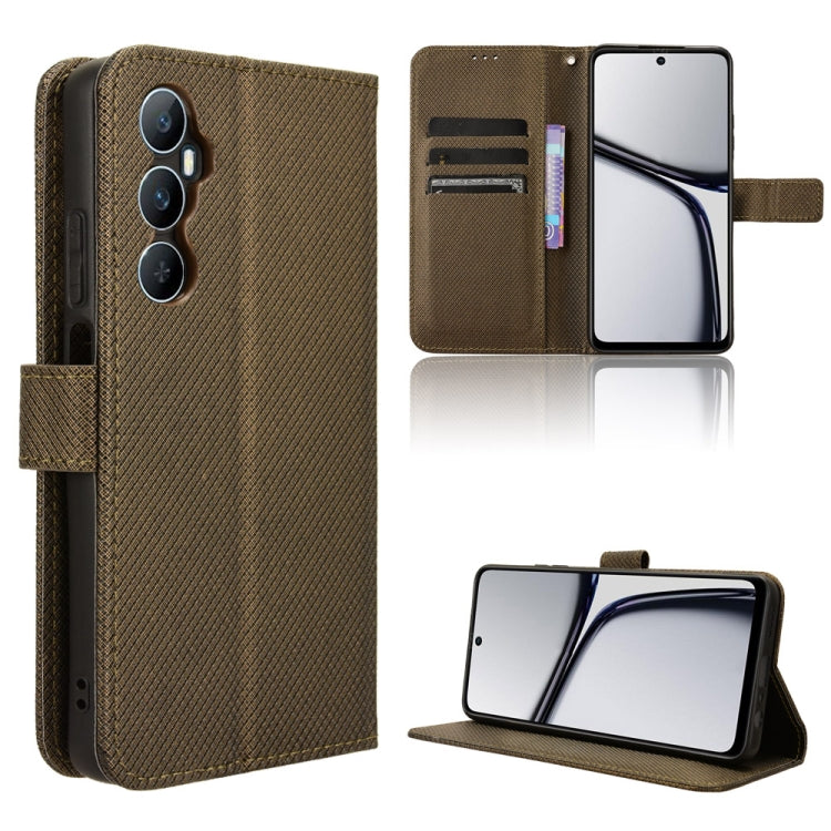 Diamond Texture Leather Phone Case, For Realme C53 4G / Narzo N53 4G, For Realme 11 5G, For Realme 11 Pro / 11 Pro+, For Realme C65 4G, For Realme GT Neo5 SE