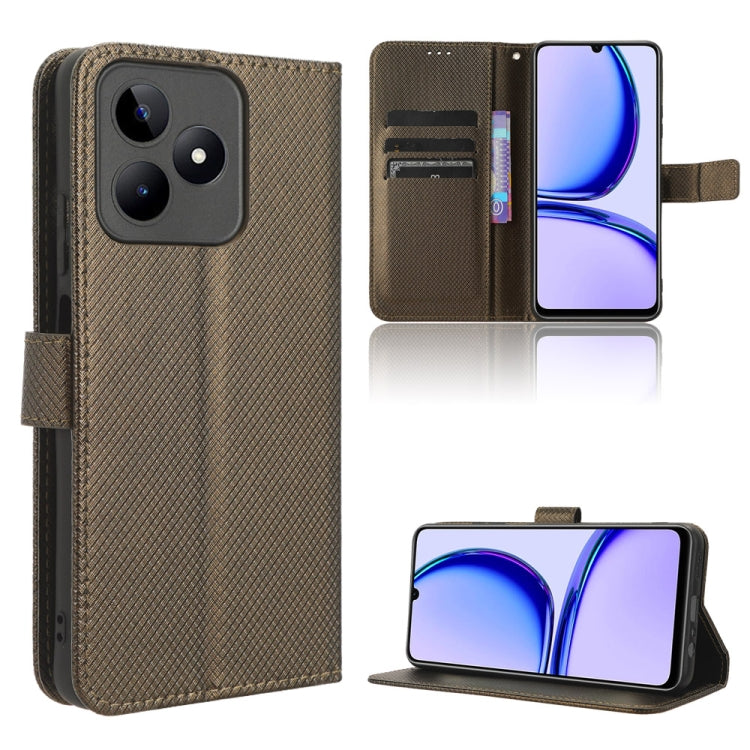 Diamond Texture Leather Phone Case, For Realme 12 5G / 12X 5G, For Realme Narzo 70 Pro 5G, For Realme 12+ 5G, For Realme Note 50 4G, For Realme 12 Pro / 12 Pro+ 5G, For Realme C67 4G, For Realme 11 4G Foreign, For Realme GT5 5G                         ...