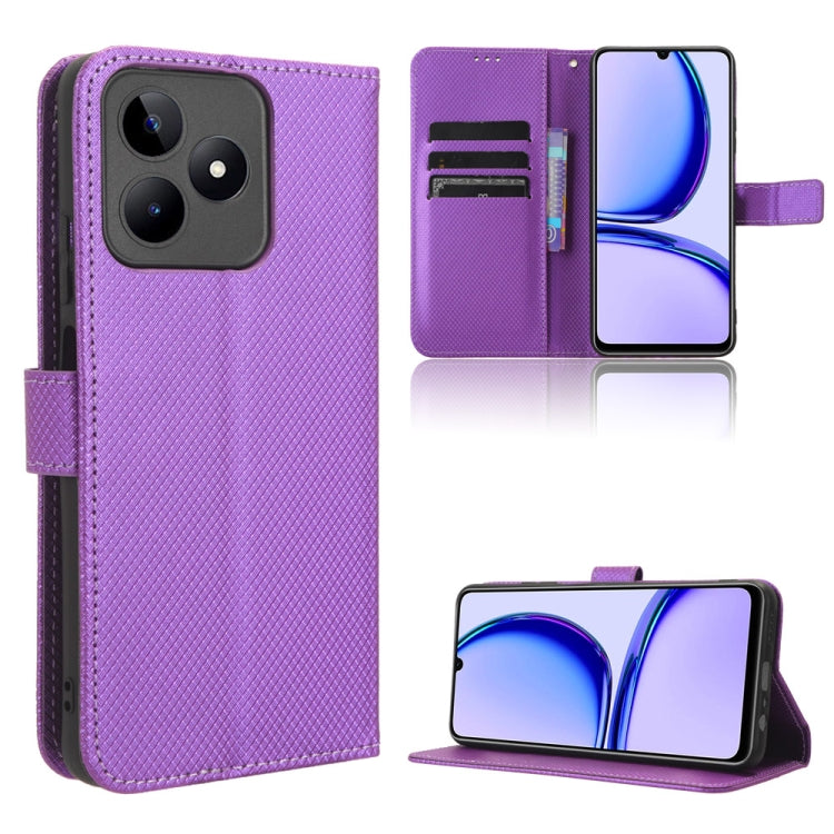 Diamond Texture Leather Phone Case, For Realme 12 5G / 12X 5G, For Realme Narzo 70 Pro 5G, For Realme 12+ 5G, For Realme Note 50 4G, For Realme 12 Pro / 12 Pro+ 5G, For Realme C67 4G, For Realme 11 4G Foreign, For Realme GT5 5G                         ...
