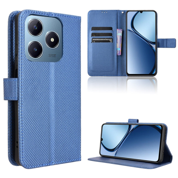 Diamond Texture Leather Phone Case, For Realme 14 Pro 5G, For Realme C75 4G, For Realme GT 7 Pro 5G, For Realme 13+ 5G Global, For Realme 13 Pro 5G / 13 Pro+ 5G, For Realme GT 6 / GT 6T / GT Neo6, For Realme C63 4G / C61 4G / Narzo N63 4G              ...