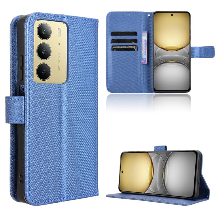 Diamond Texture Leather Phone Case, For Realme 14 Pro 5G, For Realme C75 4G, For Realme GT 7 Pro 5G, For Realme 13+ 5G Global, For Realme 13 Pro 5G / 13 Pro+ 5G, For Realme GT 6 / GT 6T / GT Neo6, For Realme C63 4G / C61 4G / Narzo N63 4G              ...